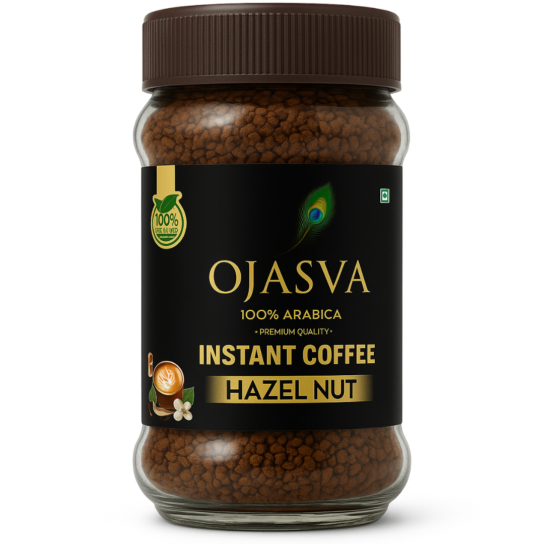 Ojasva Hazelnut Flavoured Instant Coffee